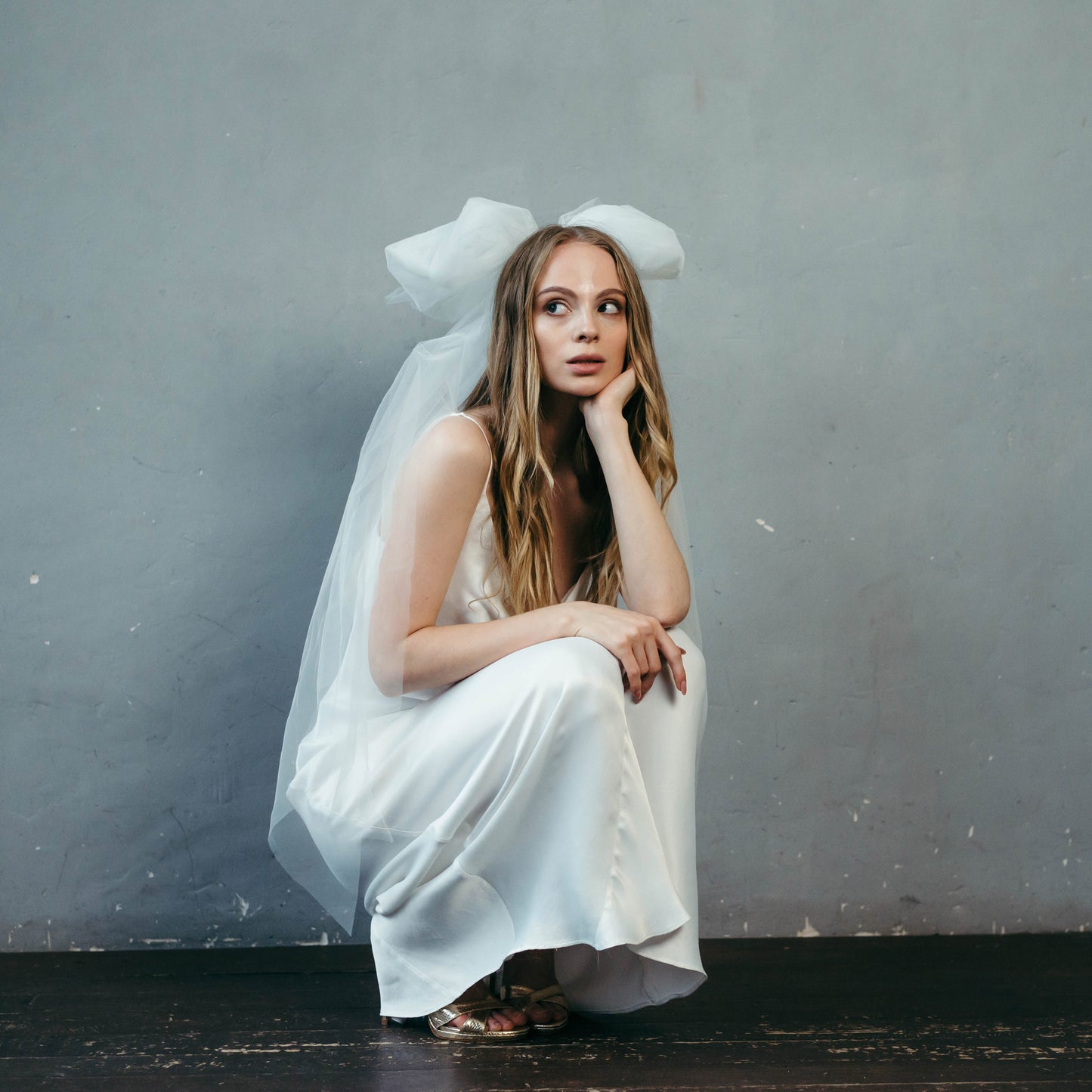 Tulle Bridal Bow Headpiece – Wedding Hair Accessory
