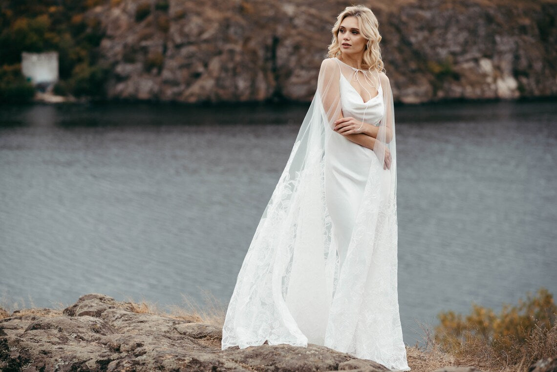 Simple Boho Wedding Dress – Minimalist Slip Gown