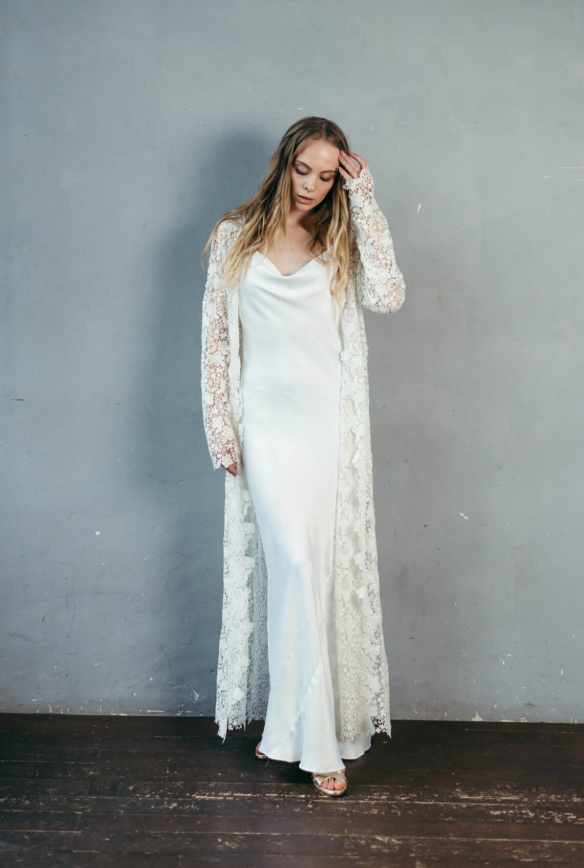Simple Boho Wedding Dress – Minimalist Slip Gown