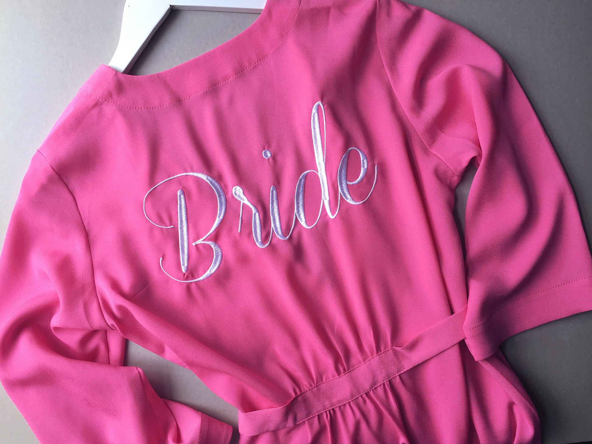 Personalization for Robes (Add-On), Personalized Dressing Gowns Add-On, Embroidery Monogram, Initials, Bride / Bridesmaid / Maid of Honour