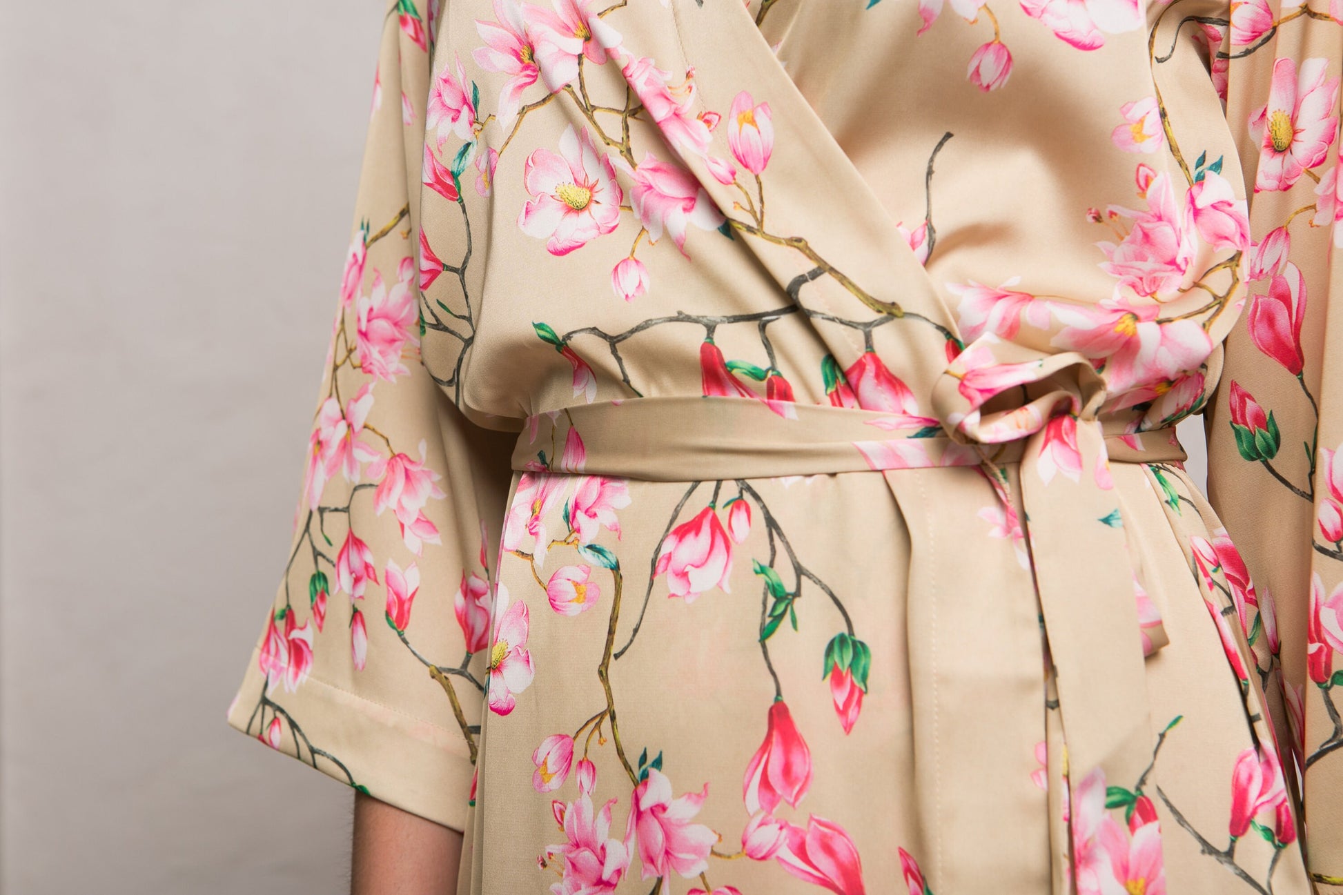 Floral Robe, Floral Robes For Bridesmaids, Wedding Robe, Bridal Robe, Bridesmaid Robes, Satin Robe, Floral Kimono, Floral Dressing Gown