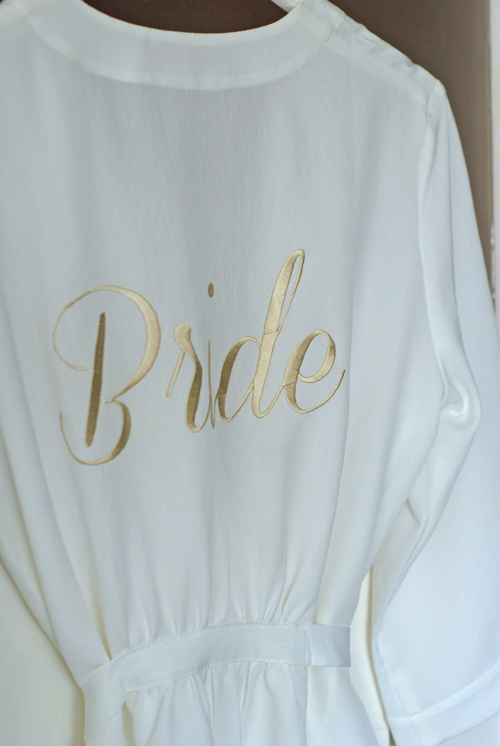 Personalization for Robes (Add-On), Personalized Dressing Gowns Add-On, Embroidery Monogram, Initials, Bride / Bridesmaid / Maid of Honour