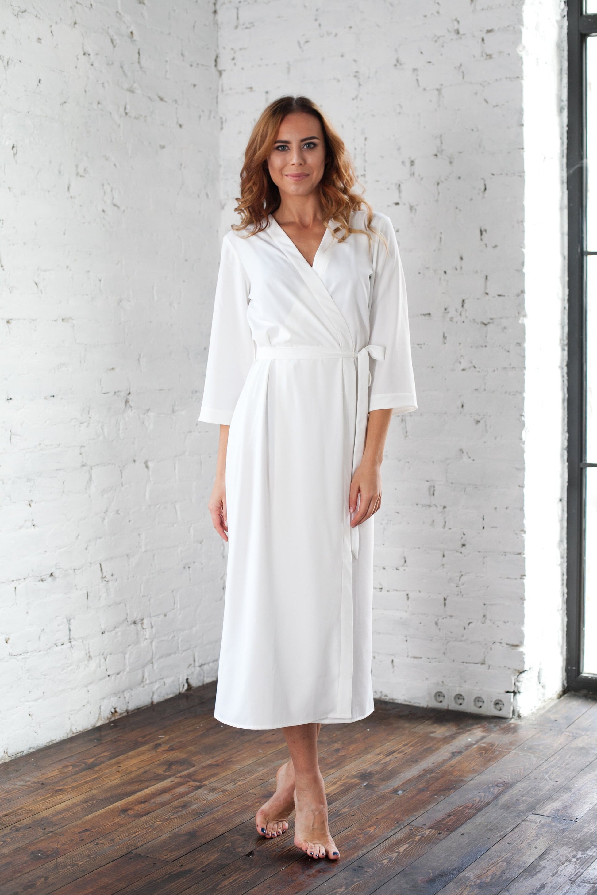 White Robe, White Bridal Robe, Wedding Robe, White Robe Brides, Bridal Robe, Bridesmaid Robes, Dressing Gown, Luxury Robe, Bridesmaid Gift