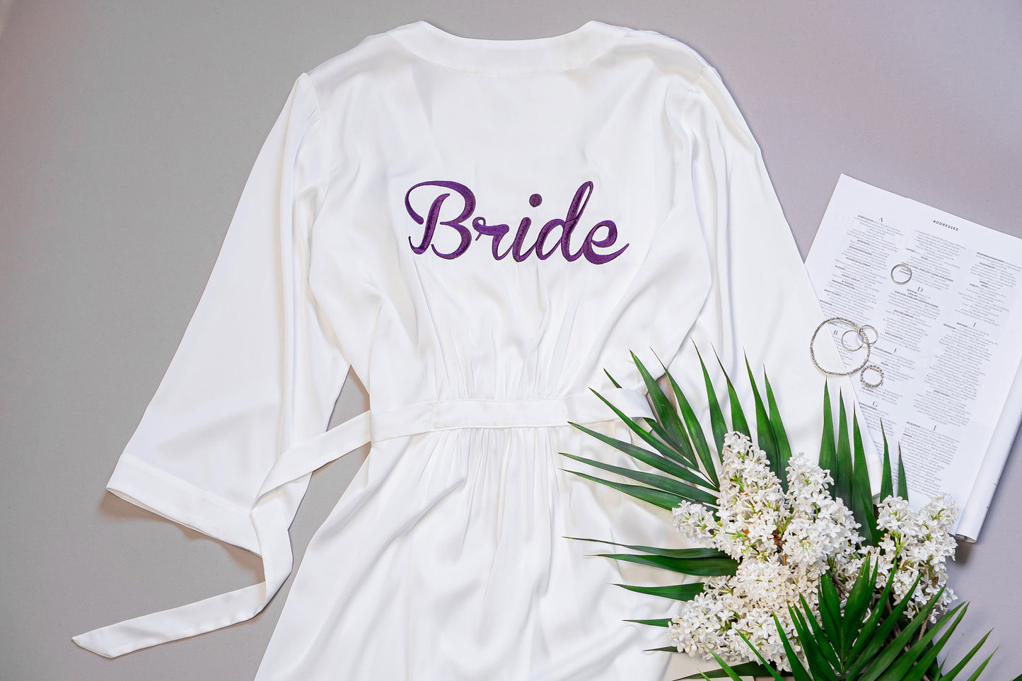 Personalization for Robes (Add-On), Personalized Dressing Gowns Add-On, Embroidery Monogram, Initials, Bride / Bridesmaid / Maid of Honour