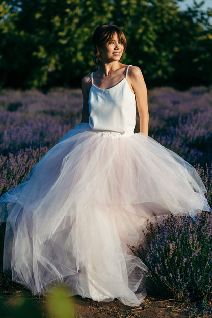 Tutu Bridal Skirt - Tulle Skirt - Bridesmaids Separates - Modern Wedding Dress - Pink Skirt - Unique Wedding Dress