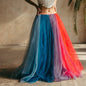 Rainbow Tulle Skirt - Unique Wedding Dress - Elopement Skirt - Maternity Skirt - Colourful Wedding Outfit - Fairytale Dress