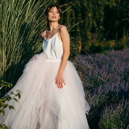 Tutu Bridal Skirt - Tulle Skirt - Bridesmaids Separates - Modern Wedding Dress - Pink Skirt - Unique Wedding Dress