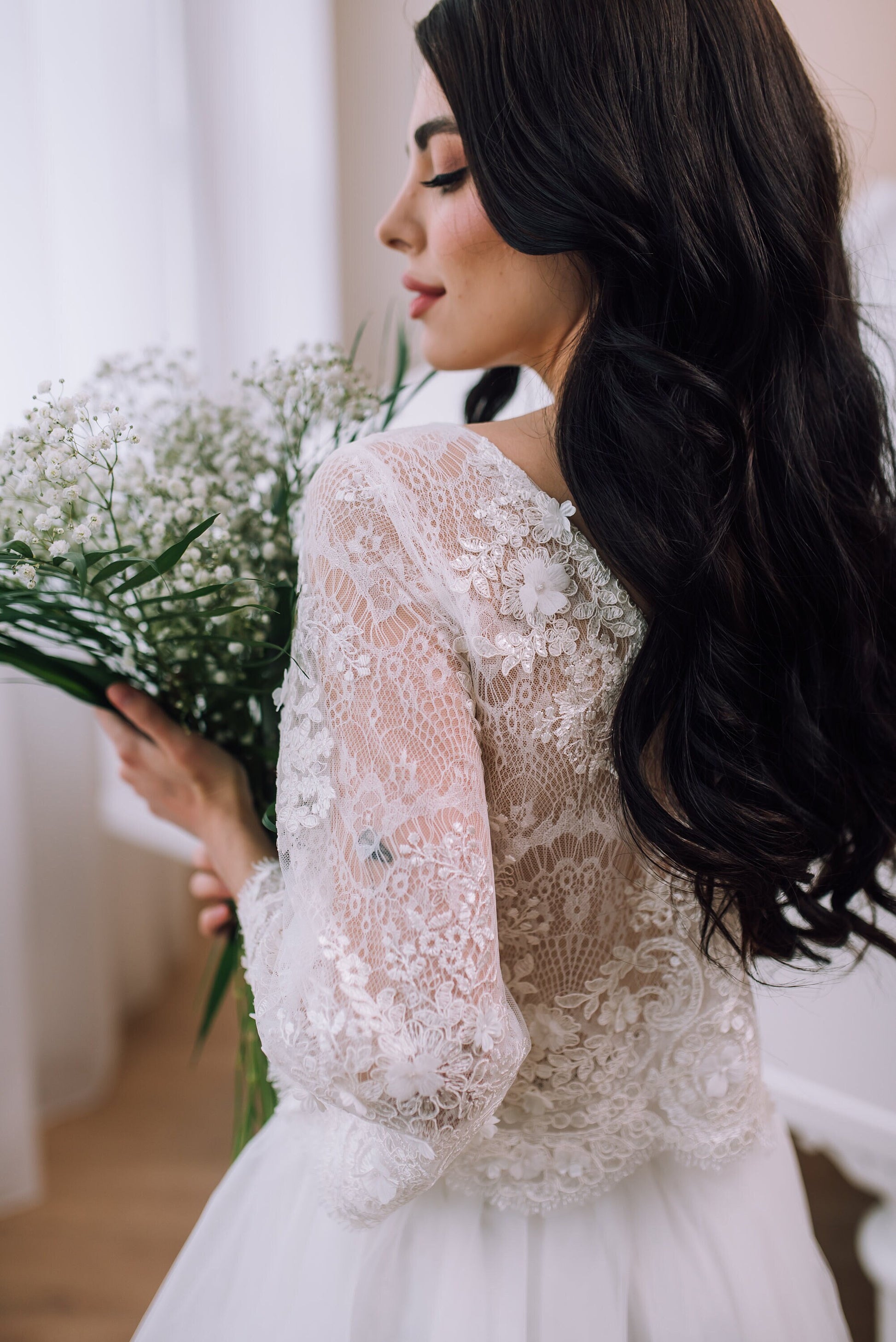 Lace Bridal Topper - Sleeveless and Long-Sleeved Married in the Morning Lace Bridal Topper - Sleeveless and Long-Sleeved Married in the Morning