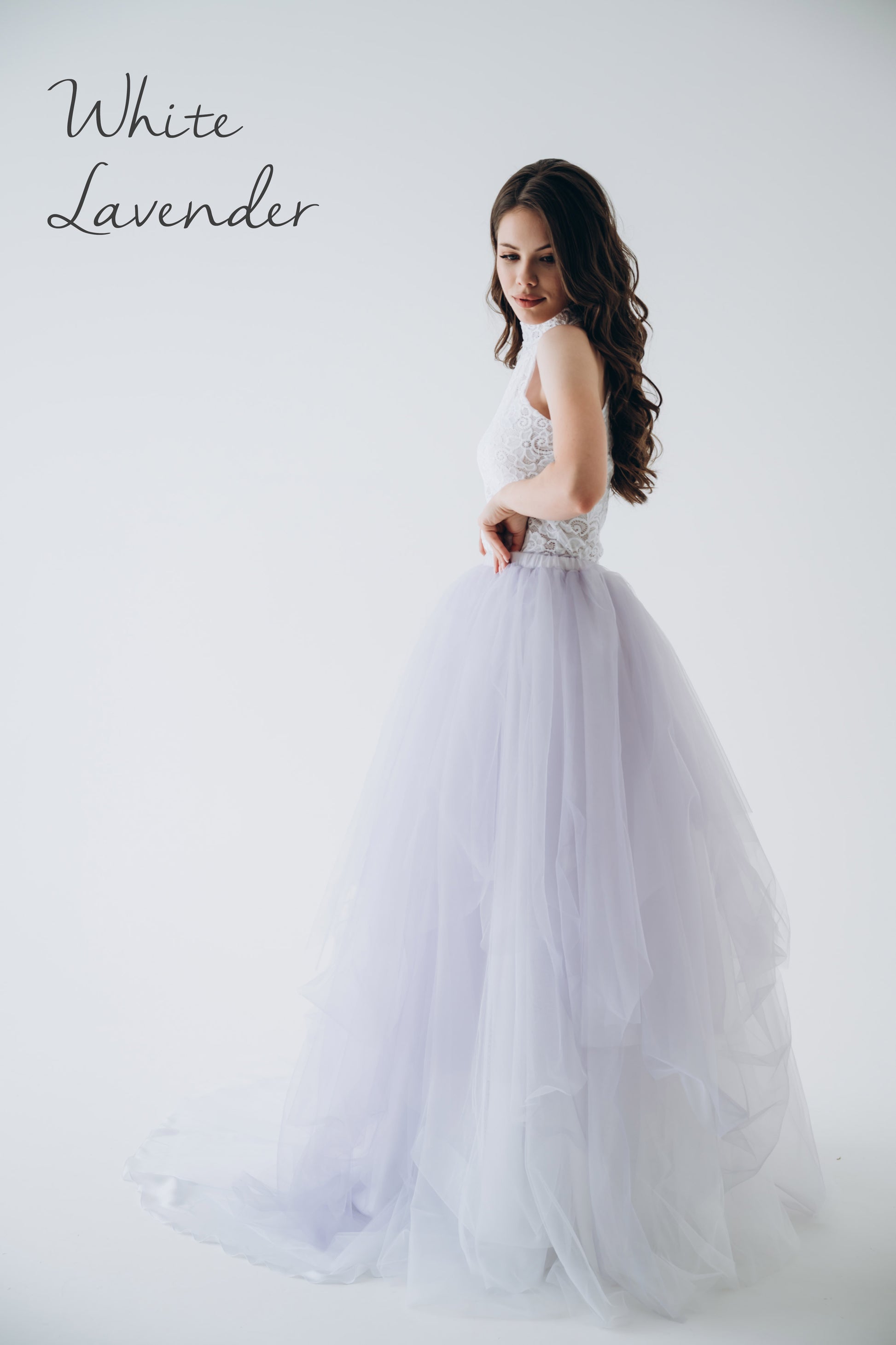 white and lavender wedding dress KissProm Light Purple Sleeveless A Line V-Neck Lace Dresses, Purple / 10 romantic look Customizable colors and design options available Perfect for whimsical Romantic Lavender Tulle Short Unique