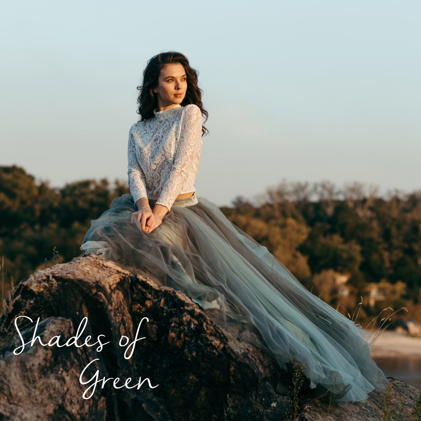 Green Tulle Skirt Skirt for Brides and Bridesmaids