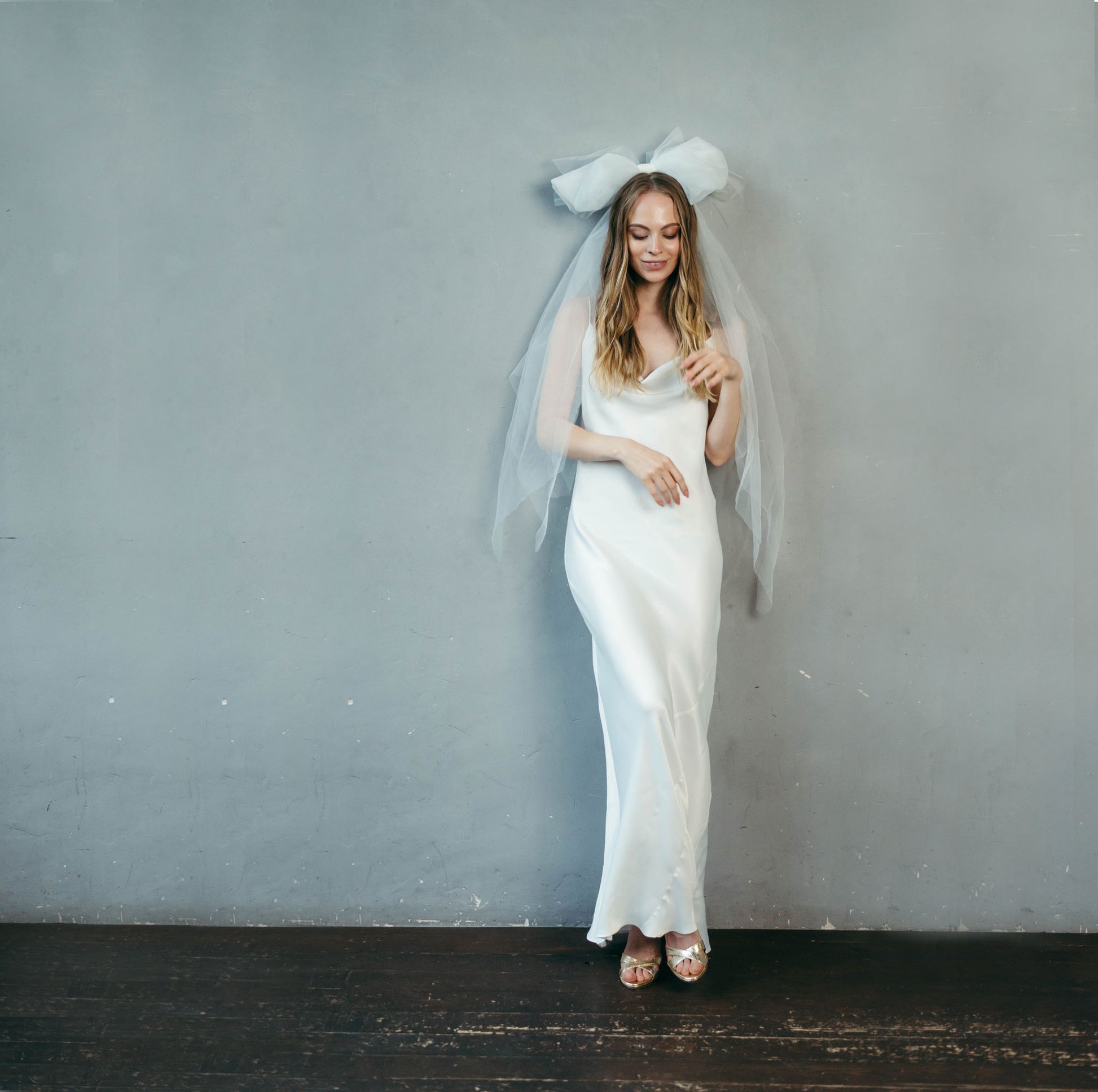 Sati Satin Wedding Dress | Ivory