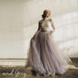 Lilac Bridal Skirt - Grey Tulle Wedding Skirt - Blush Tulle Skirt - Photoshoot Skirt - Bridal Separates - Plus Size Wedding Skirt