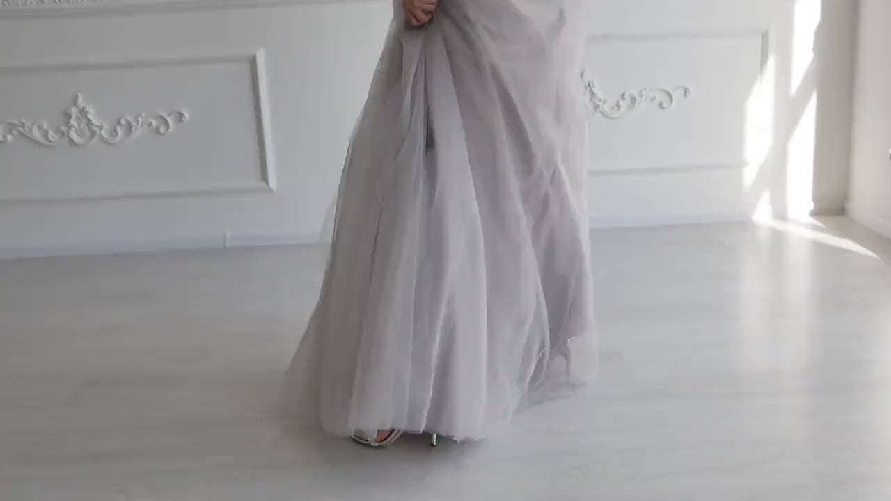 Tulle Bridal Skirt - Long Tulle Bridesmaid Skirt - Wedding Separates - Romantic Wedding Dress - Bridesmaid Separates