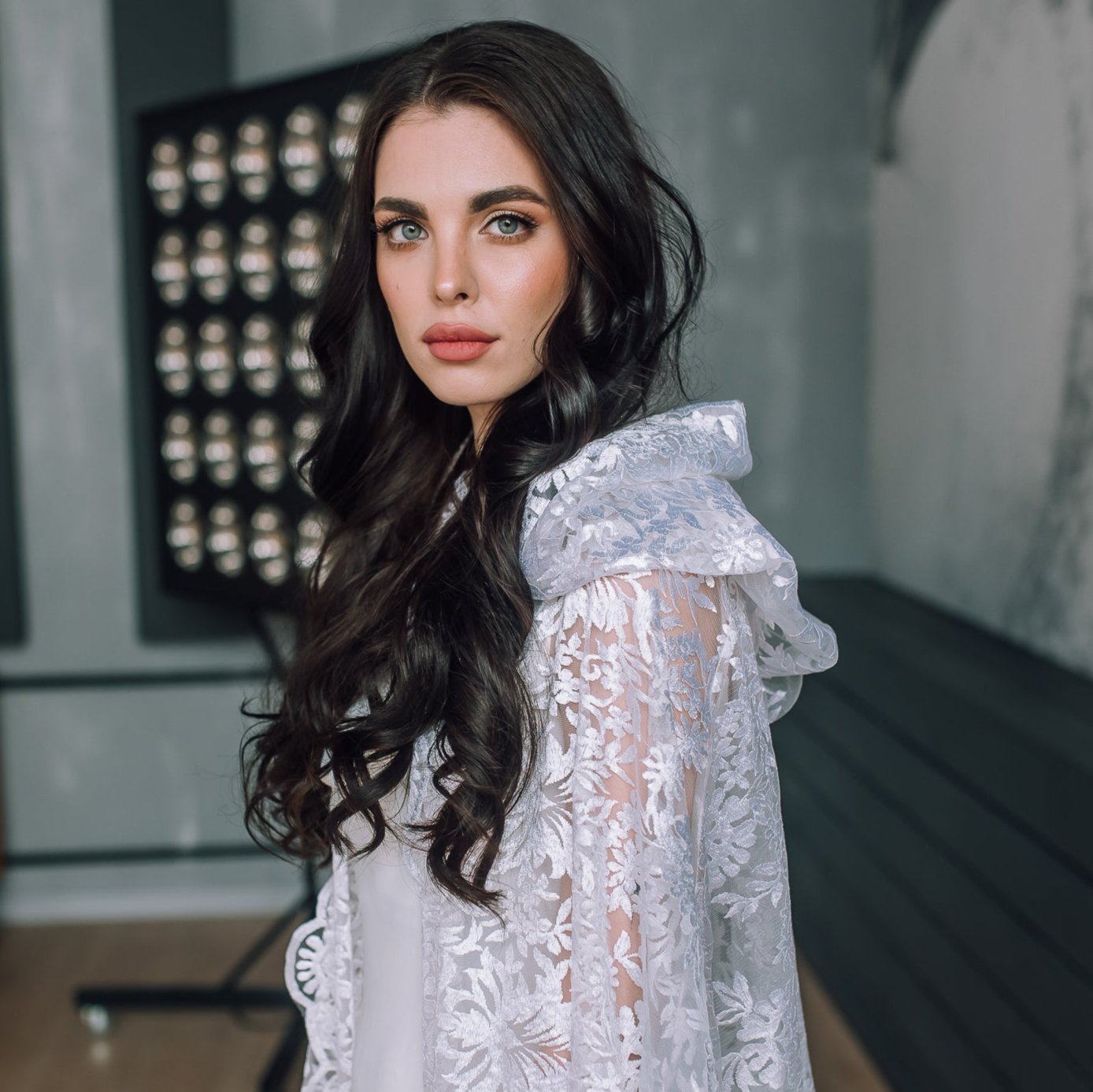 White Hooded Bridal Cape Long Lace Cloak Married in the Morning White Hooded Bridal Cape Long Lace Cloak Married in the Morning